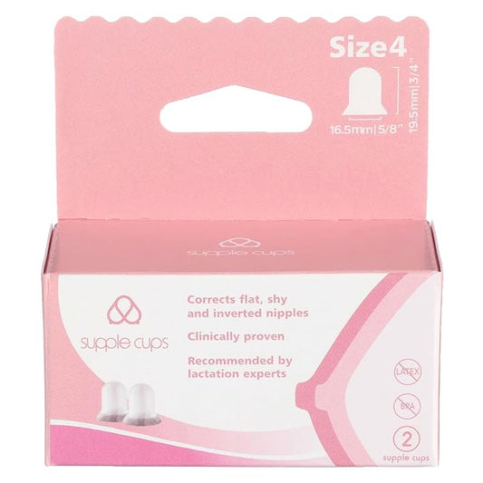 Supple Cups for Flat, Shy and Inverted Nipples (Size 4)