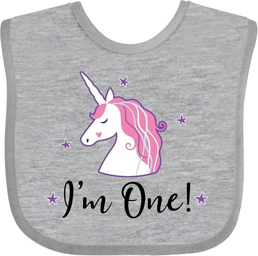 inktastic 1st Birthday Unicorn Baby Bib