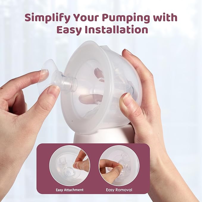 Flange Inserts 19mm for 24mm Flange/Shield, Flange Sizing Kit Silicone Flange Insert, Reduce 24mm Nipple Tunnel Down to 13mm, Breastfeeding Essentials Kit for New Moms, 2PCS