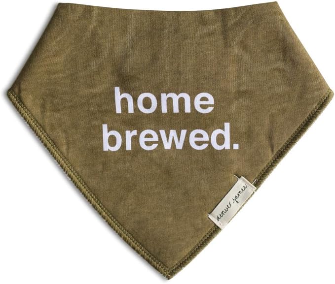 Denver James Bandana Feeding Drool Baby Bib I Soft Organic Cotton I Fleece Back