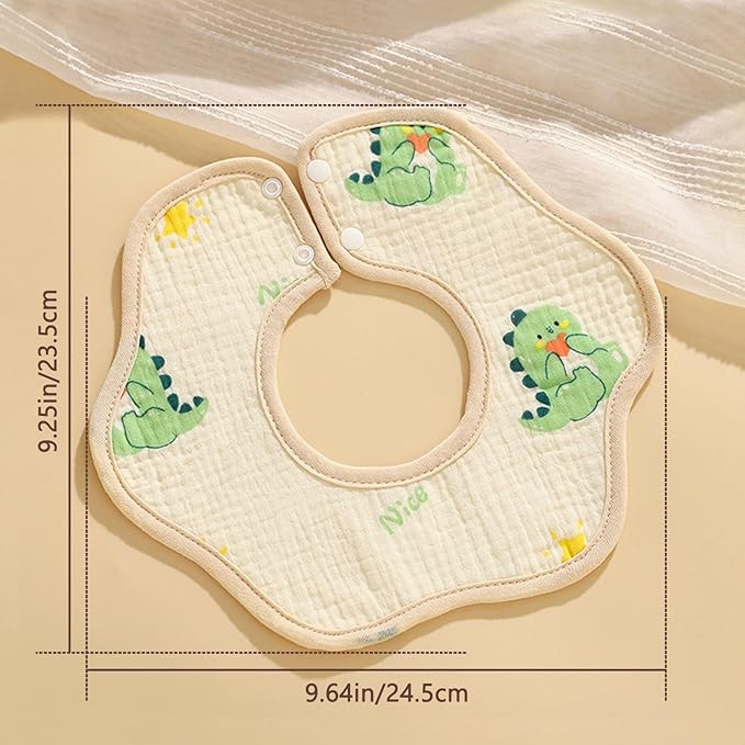 Baby Bibs Muslin Drool Teething Drooling Bibs for Baby Girl Boy Muslin Cotton