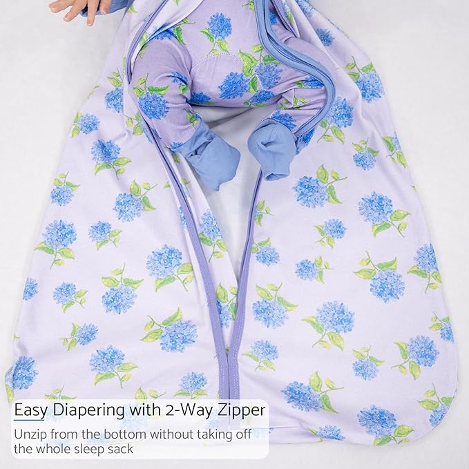 LollyBanks Baby Sleep Sack, 100% Cotton Wearable Blanket 2-Way Zipper Sleep Sacks