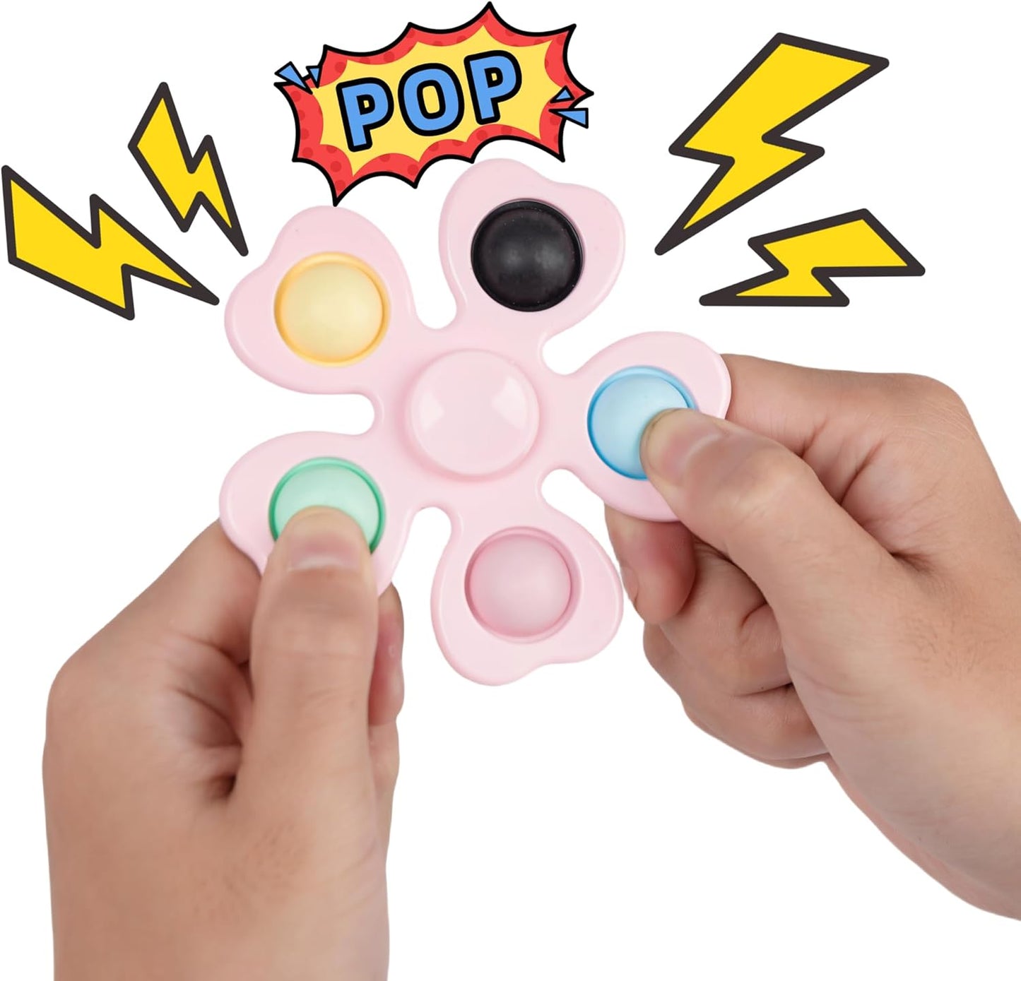 24 Pcs Fidget Spinners Bulk-Mini Pop Bubble Fidget Spinner Toys for Kids Teens Adults Birthday Party Favors,Return Gifts,Goodie Bags Stuffers,Party Games,Classroom Rewards Carnival Prizes