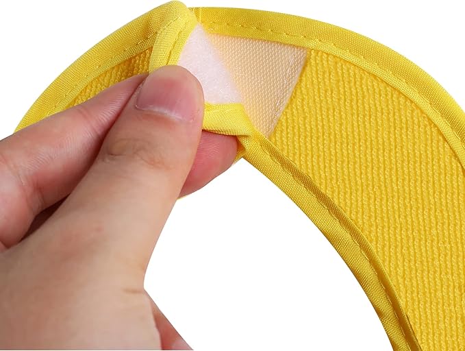 12 Pack Terry Drool Cotton Bibs, Unisex Baby Bibs with Fiber Filling Waterproof for Feeding, Teething, Drooling