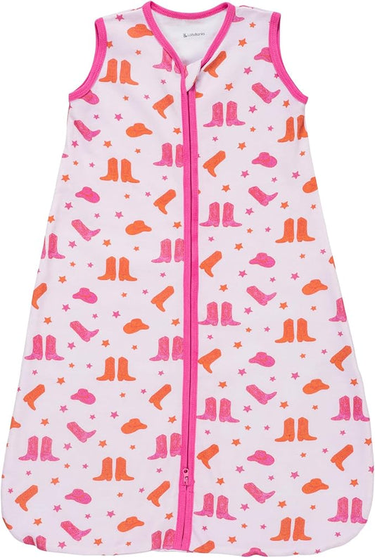 LollyBanks Baby Sleep Sack, 100% Cotton Wearable Blanket 2-Way Zipper Sleep Sacks