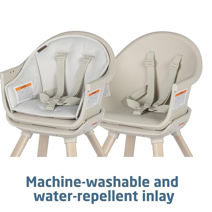 Maxi-Cosi Moa 8-in-1 High Chairs for Babies and Toddlers, Machine Washable Infant High Chair, Compact, Convertible High Chair Lightweight Design, Classic Oat