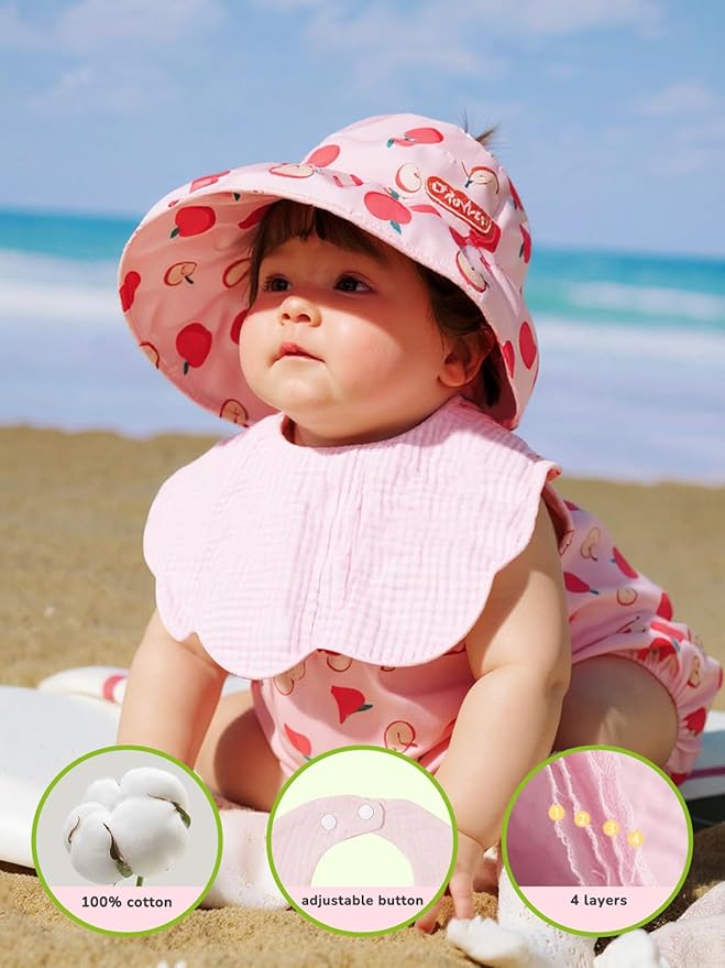 Baby Drool Bibs for Unisex Girls Boys 12 Pack Baby Muslin Bibs for Drooling and Teething