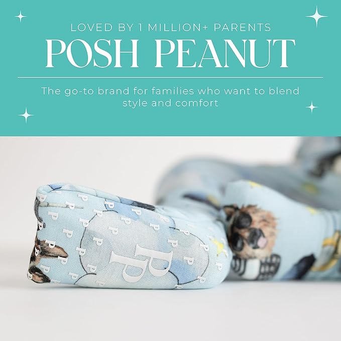 Posh Peanut Convertible Baby Sleepers - Girls Footless Baby Pajamas with 2 Way Zipper for Easy Diaper Changes