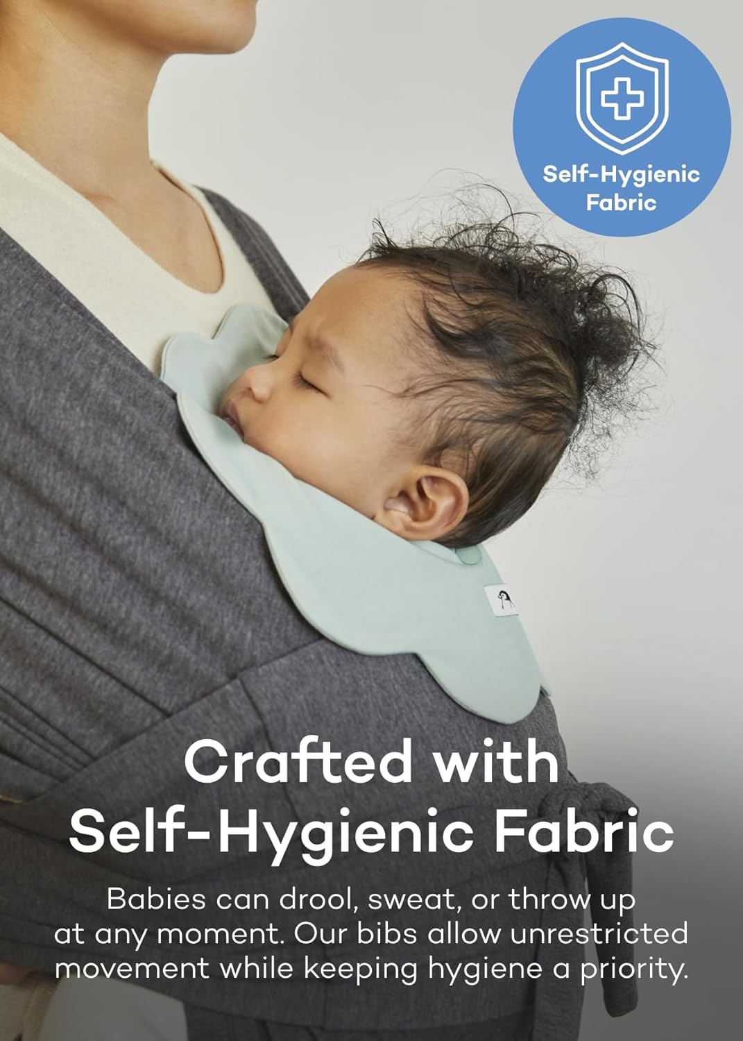 Konny Baby Bibs 5-Pack, 360 ° Rotate, Soft and Absorbent Bandana Drooling for Boys Girls baby Essentials