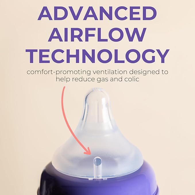 Lansinoh NaturalWave Baby Bottle Nipples, Medium Flow, Size M, 3+ Months, 4 Count – 100% Soft, Durable Silicone, Made Without BPA BPS, Anti-Colic, Supports Baby’s Developing Mouth and Teeth