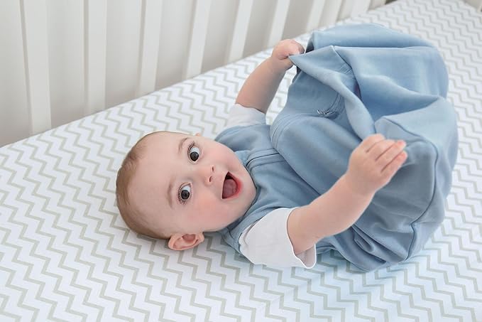 Baby Wearable Blanket - Baby Sleep Sack 100% Interlock Knit Cotton - Sleep Sack 12-18 Months - Comfy Soft Lightweight, 2-Pack Set