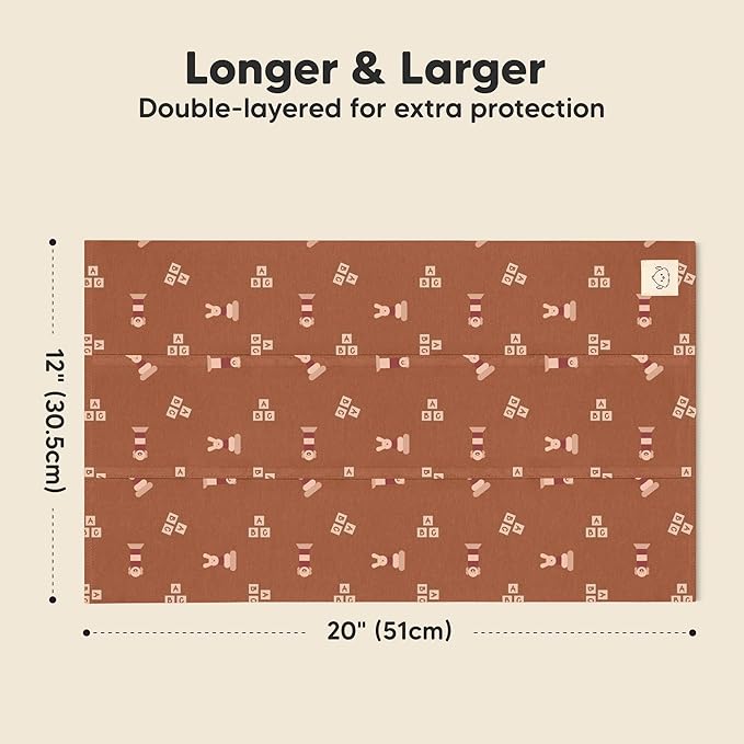 Organic Burp Cloths Baby Boy, Girl - 6-Pack Large Cotton Burping Cloths for Babies, Spit Up Rags, Super Absorbent, Ultra Soft Newborn Rag, Gender Neutral, Machine Washable, Durable (Toy Land)