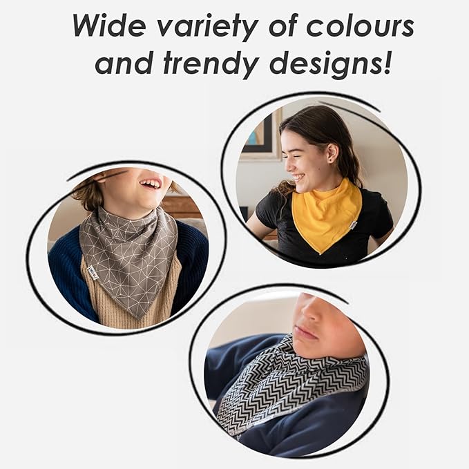 Lovjoy Large Bandana bibs - Special Needs Bibs - For Older Children, Youth and Adults - Practical, absorbent and Stylish