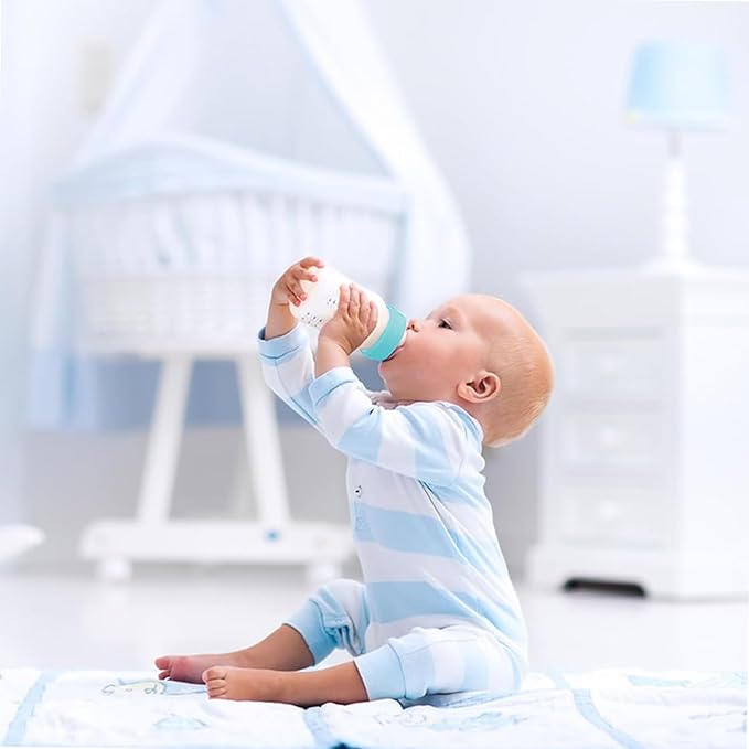 Refresh-a-Baby Reusable Bottle Top Nipple Adapter – Instantly Convert Any Bottle into a Sippy with Soft Silicone Nipples – Ideal for On-The-Go Feeding, BPA-Free, & Easy to Clean Pack of 2 (Baby Blue)