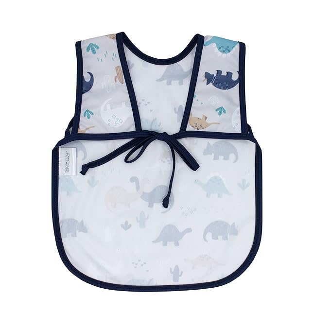 BapronBaby Desert Dinos Bapron - No Neck Tie Safer Bib for Baby & Toddler - Soft Waterproof Stain Resistant - Machine Washable - Sz Preschool 3-5yrs