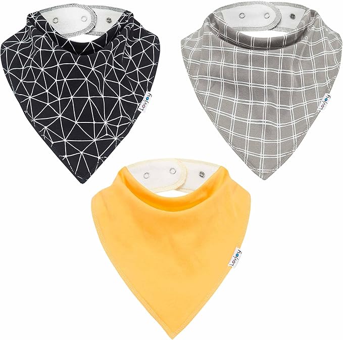 Lovjoy Large Bandana bibs - Special Needs Bibs - For Older Children, Youth and Adults - Practical, absorbent and Stylish