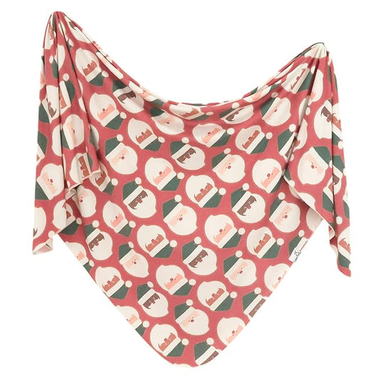 Copper Pearl Large Premium Knit Baby Swaddle Receiving Blanket Claus