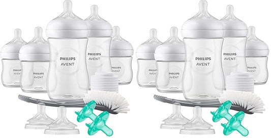 Philips AVENT Natural Baby Bottle with Natural Response Nipple, Newborn Baby Gift Set, SCD838/02 (Pack of 2)