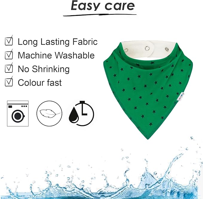Lovjoy Large Bandana bibs - Special Needs Bibs - For Older Children, Youth and Adults - Practical, absorbent and Stylish