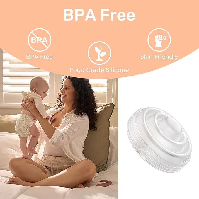 6Pcs Silicone Diaphragm Compatible with Momcozy M5 Wearable Breast Pump, Replacement Pump Parts Accessories for M5 Momcozy, Same as Original Mom Cozy Accessories, BPA Free