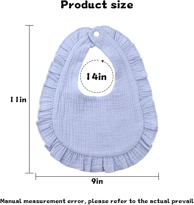 Baby Bibs Muslin Drool Teething Drooling Bibs for Baby Girl Boy Muslin Cotton