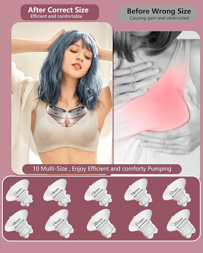 Upgraded Flange Inserts 18mm for 24mm Flange/Shield of Most Pumps Compatible with Momcozy/Medela/Spectra/eufy/Elvie/Lansinoh/TSRETE/Paru Breast Pump, Reduce 24mm Nipple Tunnel Down to 18mm, 4PCS