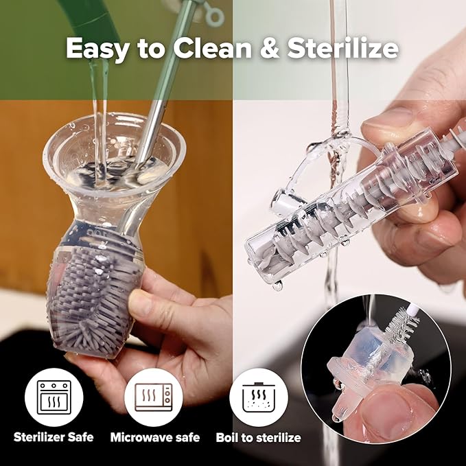 haakaa Gen.1 Manual Breast Pump 100ml/4oz. & 4ml Colostrum Collectors (6pcs) Combo - Liquid Gold Collection Set, Flexible & Soft Silicone Breast Milk Collector with Ready-to-use Colostrum Syringe