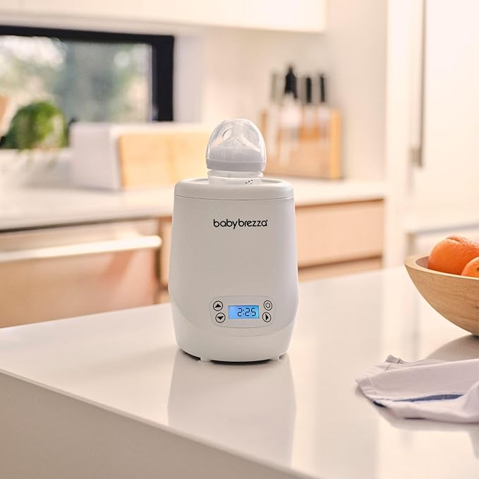 Baby Brezza AirSwirl Waterless Baby Bottle Warmer - Safely Warm Breastmilk + Formula - Bottles Stay Dry + Nutrients are Protected - Works with Nearly All Bottles