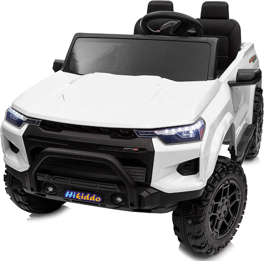 24V 10Ah Ride on Toy for Big Kids, 4WD 2 Seater Electric SUV Kids Car to Drive w/Remote Control, 4x200W Motors - White
