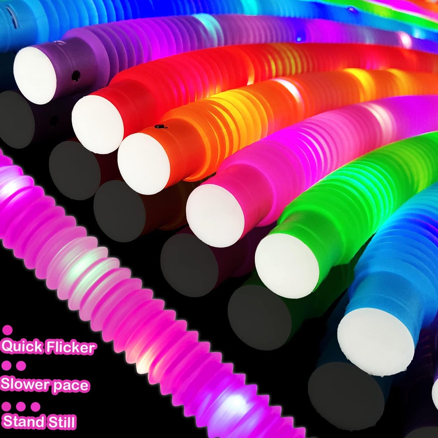 Glow Sticks Party Pack 12PCS-Glow in Dark Party Favor Supplies for Kids,Halloween Light Up Glow Necklaces Bracelets Accessories for Boys Girls,Neon Party Decorations for Birthday Camping Dance