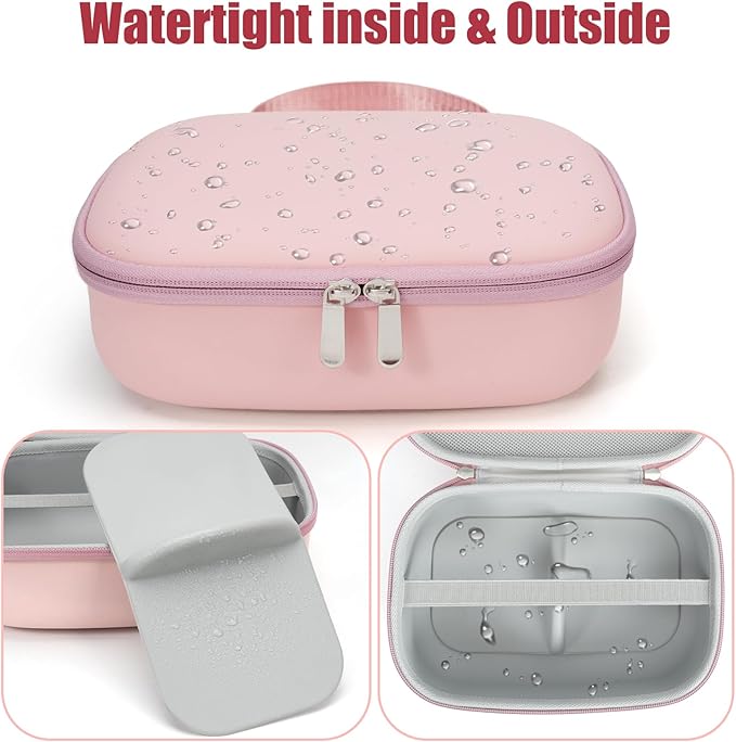 Breast Pumps Carrying Bag Compatible with Most of Wearable Breast Pumps, Hard Shell Wearable Breast Pump Bag with Waterproof Removable Tray, Breast Pump Storage Bag