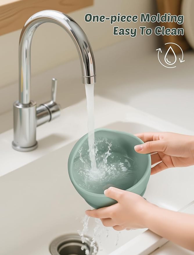 Silicone Toddler Cups Set, 2 Straw Cups and 2 Sippy Cups for 6+ Months Baby, Leakproof Spillproof Training Cups with Handles, Easy Clean (Blue+Beige)