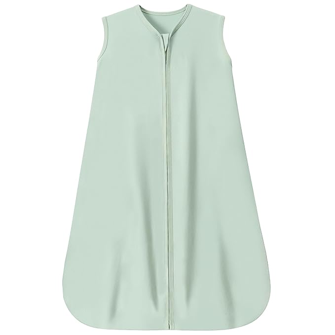 Baby Sleep Sack 0-6 Months Baby Wearable Blanket 100% Rayon Cotton 2-Way Zipper Toddler Sleeping Sack，Comfy Soft Lightweight TOG 0.3