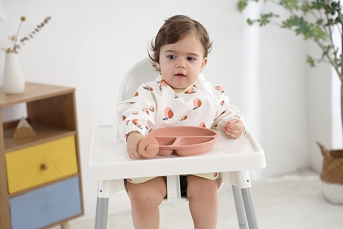 2 Pack Baby Bibs for Boy,Baby Bibs for Eating,Mess Proof Baby Bib,Full Sleeve Bib,Waterproof Bib for Toddlers