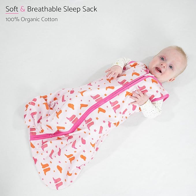 LollyBanks Baby Sleep Sack, 100% Cotton Wearable Blanket 2-Way Zipper Sleep Sacks