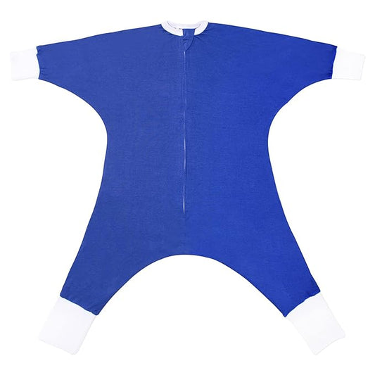 SleepingBaby Flying Squirrel Toddler Pajamas with Practical Zipper for Quick Diaper Changes and Travel Comfort - Navy - 4-5T