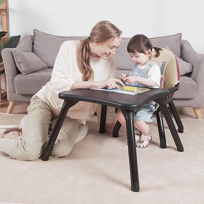 Gofirst 6 in 1 Baby High Chair,Convertible High Chairs for Babies and Toddlers/Booster Seat/Table and Chair Set,Baby Feeding Chair/5-Point Harness,4-Position Removable Tray&PU Cushion Baby Highchair