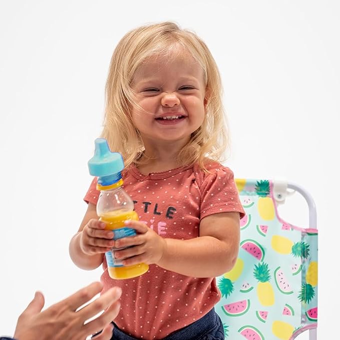 Refresh-a-Baby Reusable Bottle Top Spout Adapter – Reusable, Easily Convert Any Bottle into a Spill-Proof Sippy – Perfect for Travel & Everyday Use, BPA-Free, Dishwasher Safe - Pack of 2 (Baby Blue)