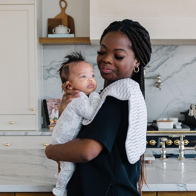 Copper Pearl Baby Burp Cloth Large 21''x10'' Size Premium Absorbent Triple Layer 3-Pack Gift Set Gage