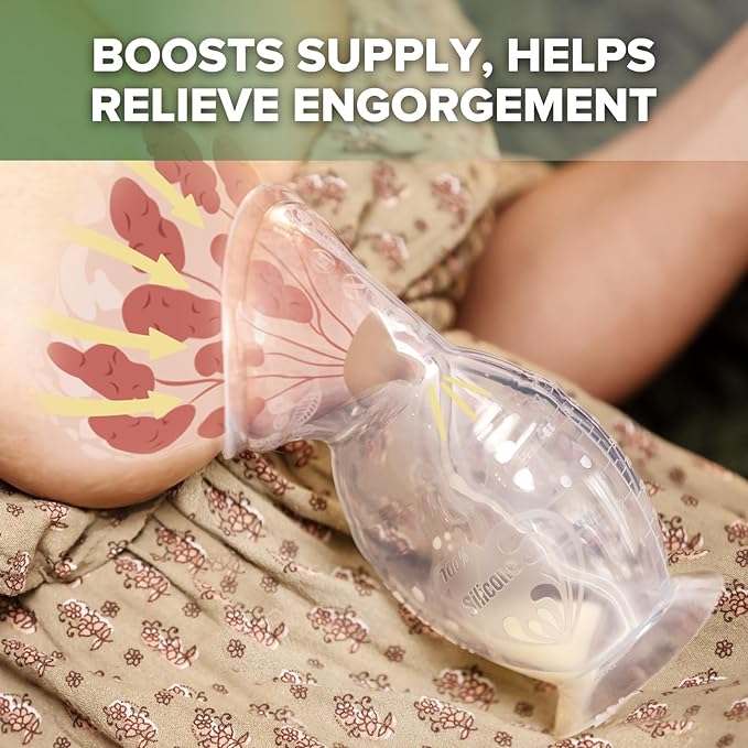 haakaa Silicone Breast Pump & Silicone Cap 5oz/150ml, Gen.2