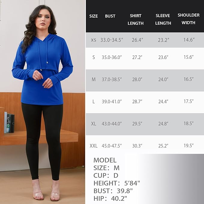 GINKANA Women's Nursing Hoodie Sweatshirt Long Sleeves Breastfeeding Maternity Tops Casual Clothes