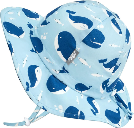 JAN & JUL Adjustable Cotton Floppy Sun Hat with 50+ UPF Protection for Boys