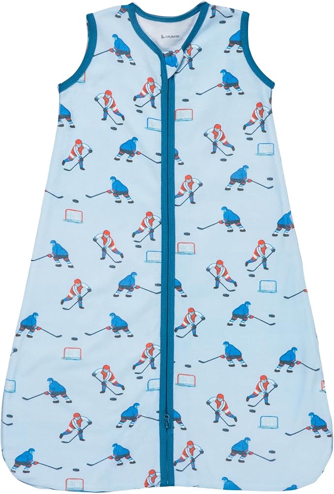 LollyBanks Baby Sleep Sack, 100% Cotton Wearable Blanket 2-Way Zipper Sleep Sacks