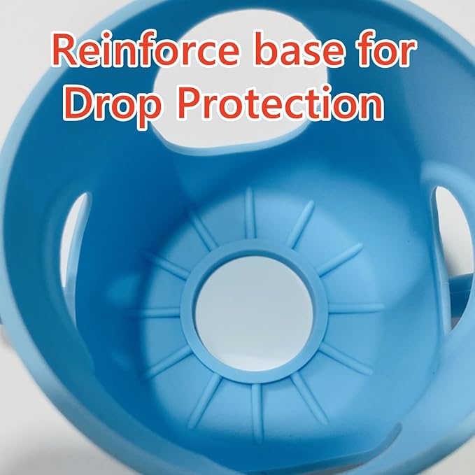 4 Pack Silicone Sleeves for Avent Natural Glass Baby Bottles, Silicone and Easy-Grip Handles for Drop Protection, Compatible with Philips Avent 4/8 OZ Glass Bottle (Cute Pink, 8 OZ)