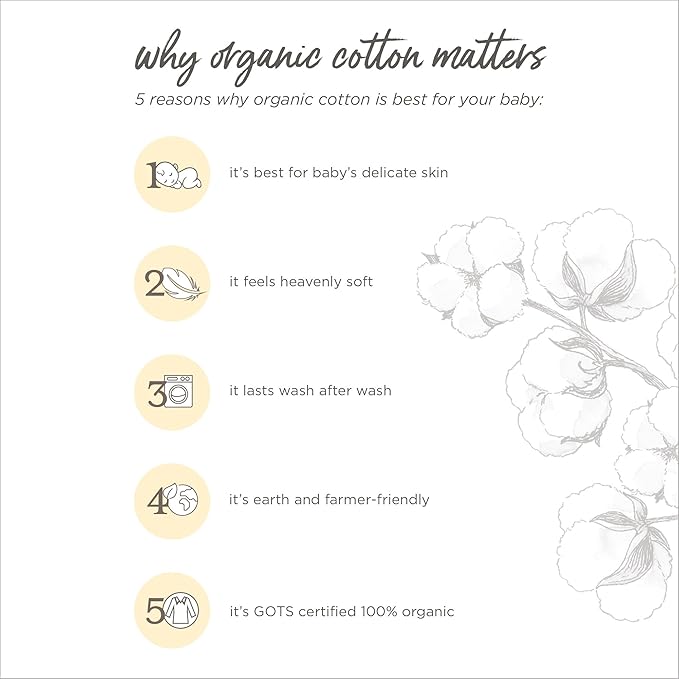 Burt's Bees Baby unisex baby Bibs, Lap-shoulder Drool Cloths, 100% Organic Cotton With Absorbent Terry Towel Backing Bibs, Tossed Succulents, 5-Pack US