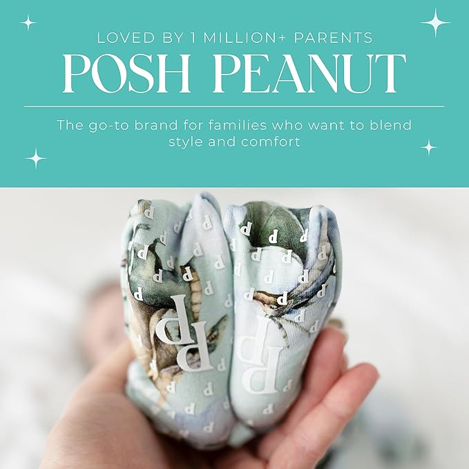 Posh Peanut Convertible Baby Sleepers - Girls Footless Baby Pajamas with 2 Way Zipper for Easy Diaper Changes