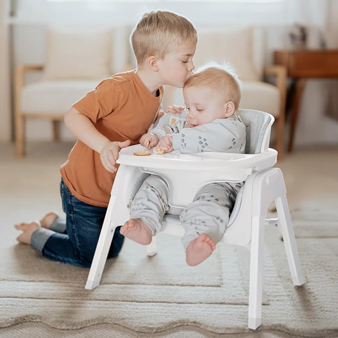 Fodoss 4 in 1 Foldable High Chairs for Babies and Toddlers with Waterproof Cushion, Easy to Clean Baby Chair for Eating, Feeding Chair