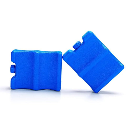 Luxja Reusable Ice Packs for Breastmilk Storage (Pack of 2), Breastmilk Bottle Ice Packs for Breastfeeding Working Mom (Fit for 4-5 Ounce), Blue