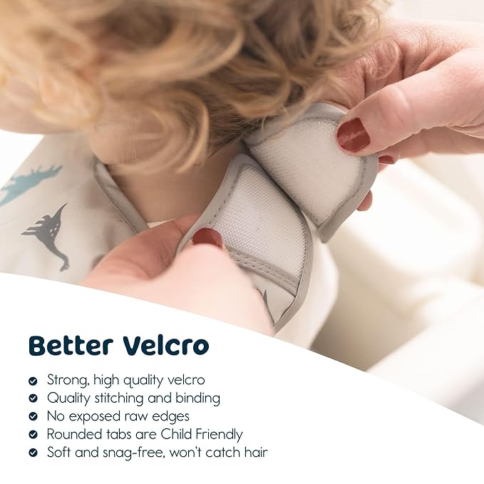 Twinkle Short Sleeve Apron Baby & Toddler Bib – Waterproof, Mess-Proof Bibs for Eating & Feeding, Machine Washable, Perfect Holiday Gift (Green Checkers, 6–24M)