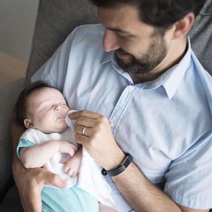 green sprouts Absorbent Organic Cotton Muslin Cloths, Adult Use Only, Hypoallergenic, Breathable, Standard 100 by Oeko-TEX Certified, Tested for Hormones, Blueberry, Small